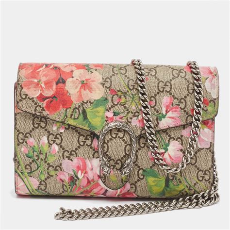 gucci gg blooms dionysus wallet on a chain|gucci wallet on chain sale.